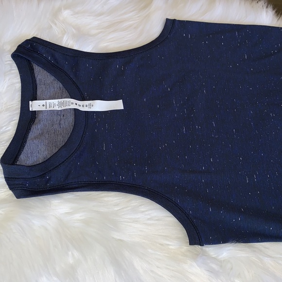 Lululemon Swiftly Relaxed Tank Cosmic Shift Hyper Blue / Black Size 4 - Picture 14 of 14